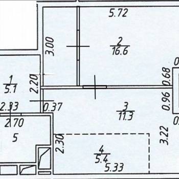 Продается 1-комнатная квартира, 42,8 м²