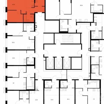 Продается 2-х комнатная квартира, 42,6 м²