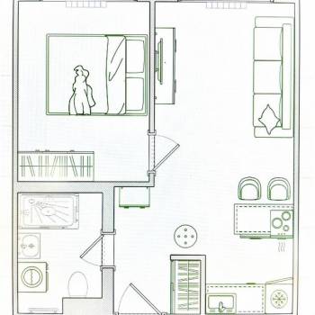Сдается 1-комнатная квартира, 33 м²