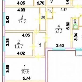 Сдается Многокомнатная квартира, 96,9 м²