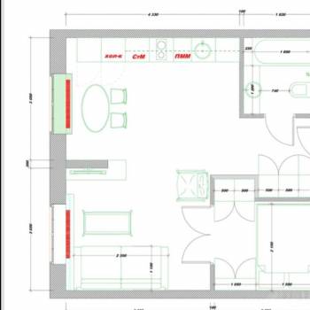 Продается 1-комнатная квартира, 43 м²