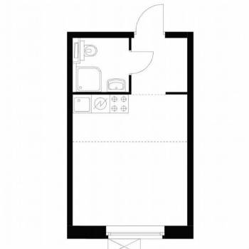 Сдается 1-комнатная квартира, 21,5 м²