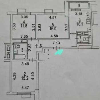Продается 3-х комнатная квартира, 70,6 м²