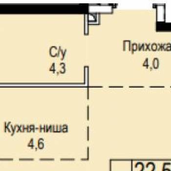 Продается 1-комнатная квартира, 35,4 м²