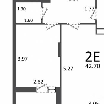 Продается 2-х комнатная квартира, 43 м²