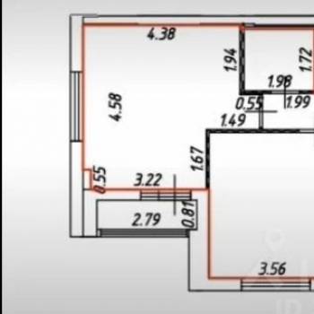 Продается 2-х комнатная квартира, 56,4 м²