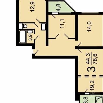 Сдается Многокомнатная квартира, 84 м²
