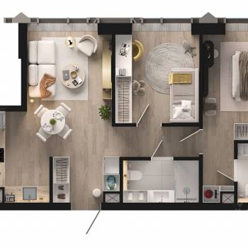Продается 2-х комнатная квартира, 61,18 м²