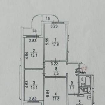 Продается Многокомнатная квартира, 90,7 м²