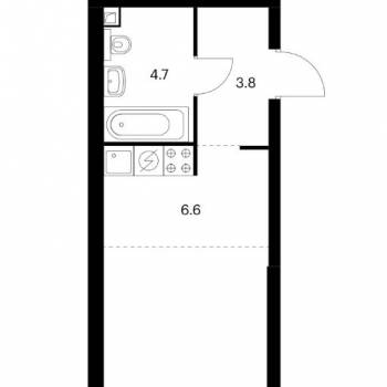 Продается 1-комнатная квартира, 33,5 м²