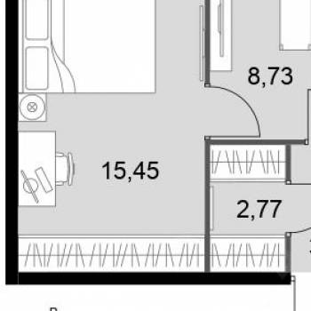 Продается 2-х комнатная квартира, 39,7 м²