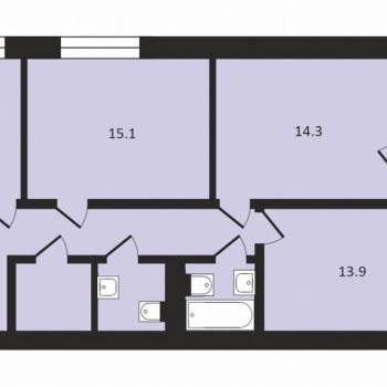 Продается 3-х комнатная квартира, 80 м²