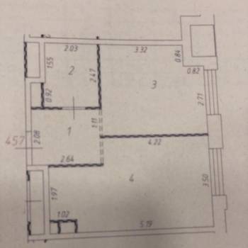 Продается 1-комнатная квартира, 43,7 м²