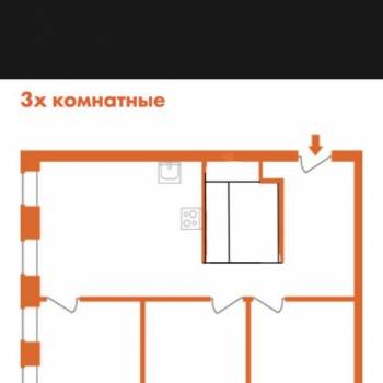 Сдается Многокомнатная квартира, 64,4 м²