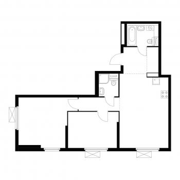 Продается 2-х комнатная квартира, 66,6 м²