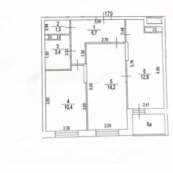 Сдается 2-х комнатная квартира, 49 м²