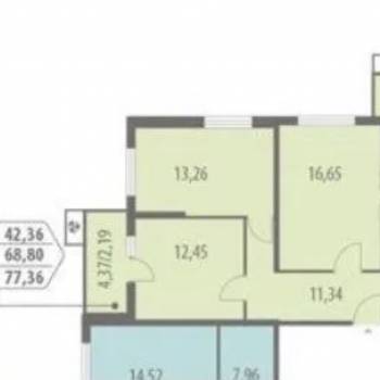 Продается 3-х комнатная квартира, 70 м²