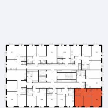 Продается 2-х комнатная квартира, 51,9 м²