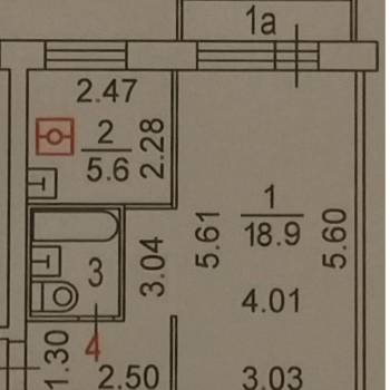 Продается 1-комнатная квартира, 30 м²