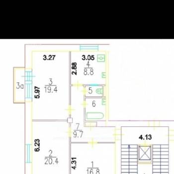 Продается 3-х комнатная квартира, 79,5 м²
