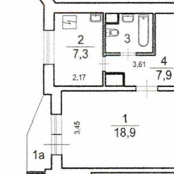 Продается 1-комнатная квартира, 37,7 м²