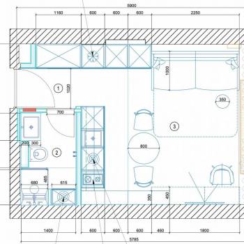 Сдается 1-комнатная квартира, 24 м²