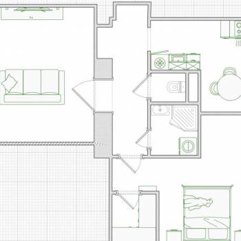 Сдается 2-х комнатная квартира, 56 м²