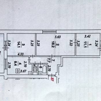Продается 3-х комнатная квартира, 65,7 м²