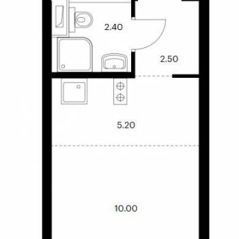 Продается 1-комнатная квартира, 20,1 м²