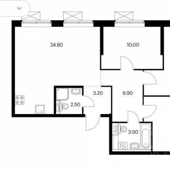 Продается 3-х комнатная квартира, 78,4 м²