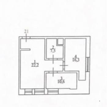 Сдается 2-х комнатная квартира, 65 м²
