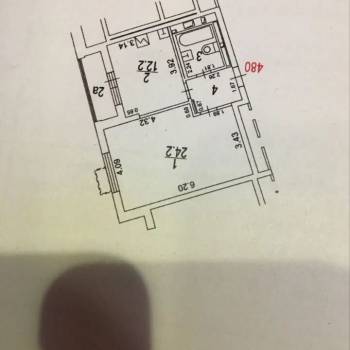 Продается 1-комнатная квартира, 46,2 м²