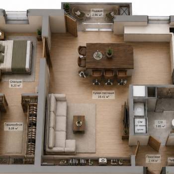 Продается 2-х комнатная квартира, 45 м²
