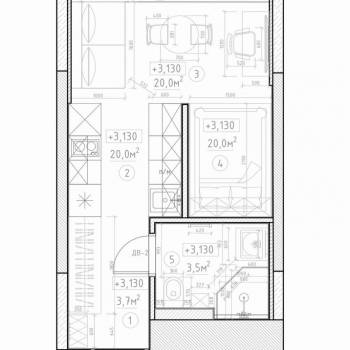 Сдается 1-комнатная квартира, 25 м²