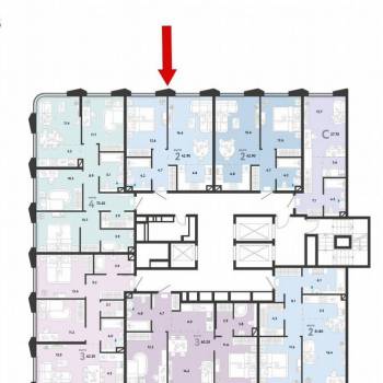 Продается 2-х комнатная квартира, 43 м²