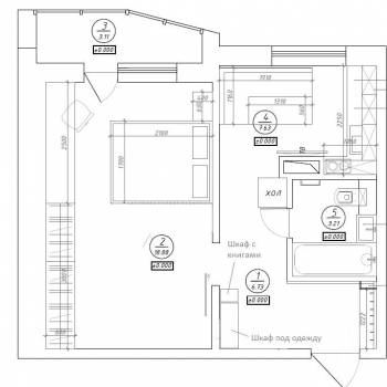 Продается 1-комнатная квартира, 36,8 м²