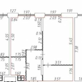 Сдается 2-х комнатная квартира, 50,8 м²