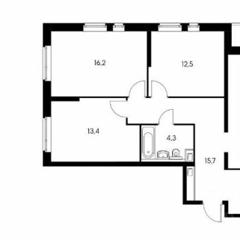 Продается 3-х комнатная квартира, 92 м²