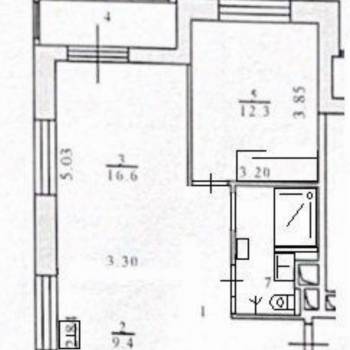 Продается 2-х комнатная квартира, 55,6 м²