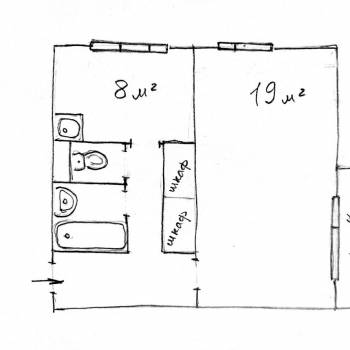 Продается 1-комнатная квартира, 36 м²