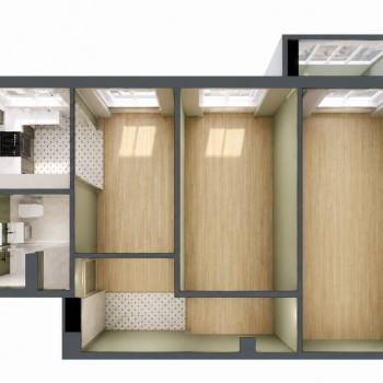 Продается 3-х комнатная квартира, 60,1 м²