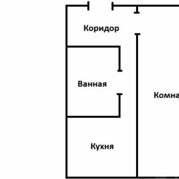 Продается 1-комнатная квартира, 33 м²
