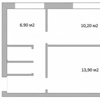 Продается 2-х комнатная квартира, 39,6 м²