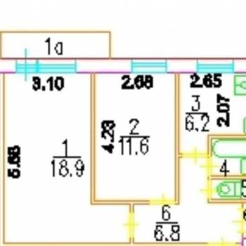 Продается 2-х комнатная квартира, 47 м²