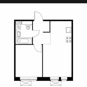Сдается 2-х комнатная квартира, 36 м²