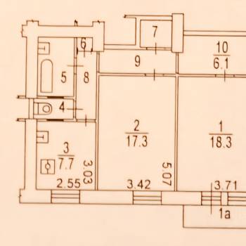 Продается 2-х комнатная квартира, 62,8 м²