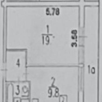 Сдается 1-комнатная квартира, 34,3 м²