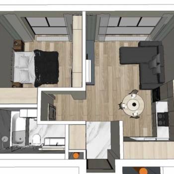 Сдается 1-комнатная квартира, 39 м²