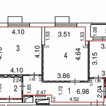 Сдается 2-х комнатная квартира, 62,6 м²