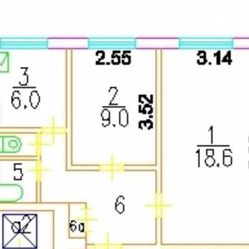 Продается 2-х комнатная квартира, 44,4 м²